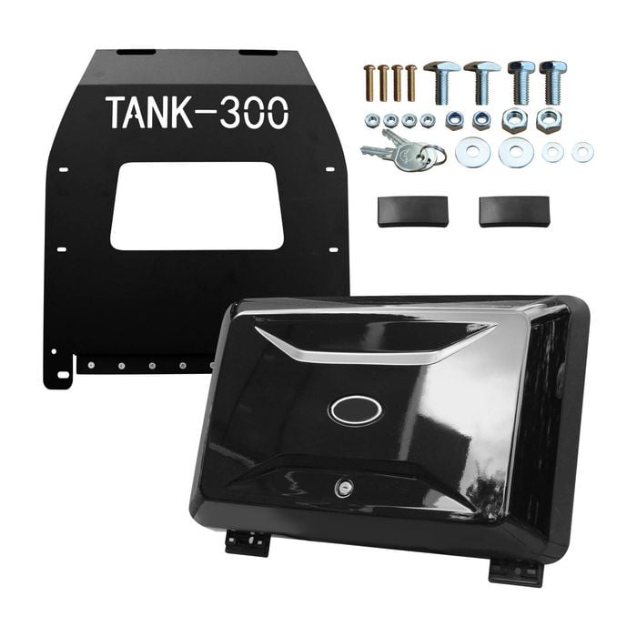 GWM Tank 300 2023-2024 Exterior Side Gear Storage Box Tools Carrier Glossy Black