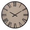 Amalfi Cologne Wall Clock Black & Linen 60x4cm