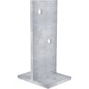Dunnings 240 x 140 x 85mm Galvanised Bolt Down T Blade Stirrup