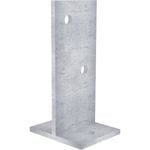 Dunnings 240 x 140 x 85mm Galvanised Bolt Down T Blade Stirrup