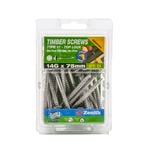 Zenith 14G x 75mm Galvanised Hex Head With Seal Timber Screws - 25 Pack