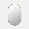 Future Glass Inara Pill Mirror - 900 x 560mm - Satin Brass