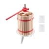 Vevor 4.75 Gal Fruit Wine Press White Solid Wood Basket With 8 Blocks Cider Apple Making