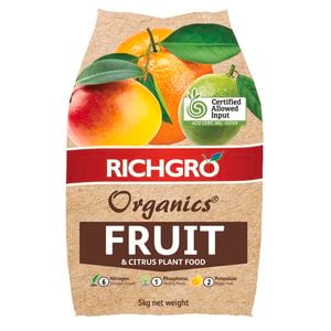 Richgro 5kg Organics Fruit And Citrus Plant Food