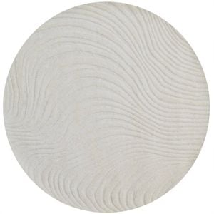 Modern Contemporary Wool Rug-Falcon 6415-Ivory-160x160cm