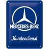 Nostalgic Art 15x20cm Small Wall Hanging Metal Sign Mercedes Kundendienst