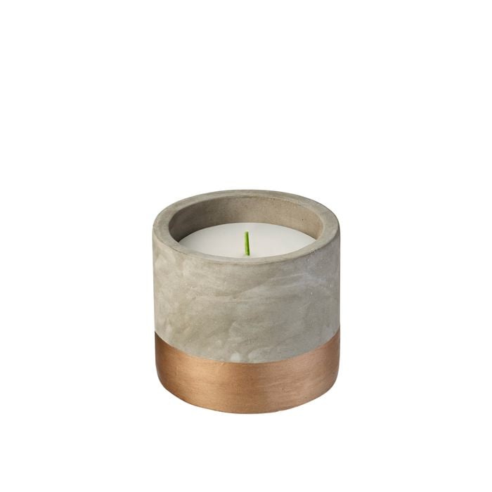 Waxworks Wind Resistant Concrete Pot Citronella Candle
