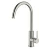 Greens Penny PVD Brushed Nickel Gooseneck Sink Mixer All Pressure