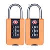 Syneco Orange TSA ABS Combination Padlock - 2 Pack