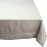 Rans Elegant Hemstitch Oatmeal Tablecloth 205x205