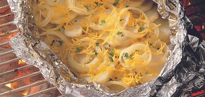 Cheesy BBQ potatoes