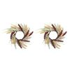 2x Candle Wreath Ring 30cm Plastic Sienna Table Centerpiece Home Decor Display
