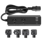 Arlec Powerboard With PD30W USB C Charging Ports Travel Adaptor Kit