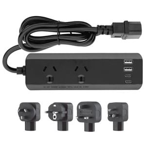 Arlec Powerboard With PD30W USB C Charging Ports Travel Adaptor Kit