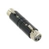 3 Pin XLR MIC female to 3 Pin XLR MIC female Adaptor Connector Plug Black