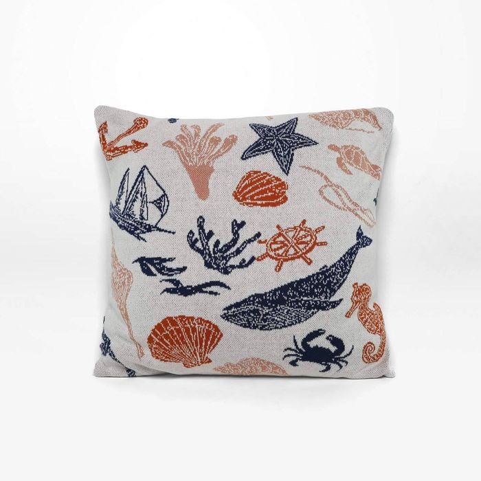 Rayell Kids Cushion Atlantic Natural Cream 45x45cm Home Decor