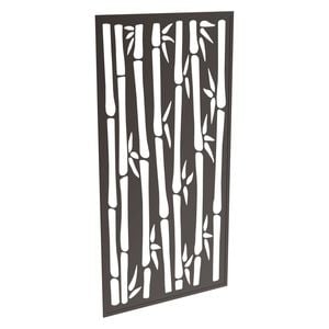 ProtectorAl 300-940w x 941-1840h Black Bamboo Framed Composite Decorative Panel