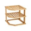 3 Tiers Bamboo Kitchen Cabinet Organizer Corner Organizer