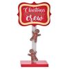 Gibson Gifts LED Gingerbread Crew Christmas Decoration Sign Post 80x150x280mm