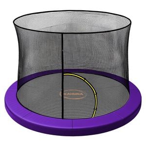 Kahuna 16ft Trampoline Pad And Net - Purple