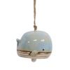 LVD Chime Whale Ceramic Hanging Home Decor 14.5x12cm - Blue