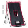 VEVOR 914x1372mm Baseball And Softball Rebounder Net Black and Red with 2-in-1 Switch Hitter Pitch