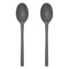 2PK Tovolo Flex-Core All Silicone Deep Spoon Cooking Utensil - Charcoal