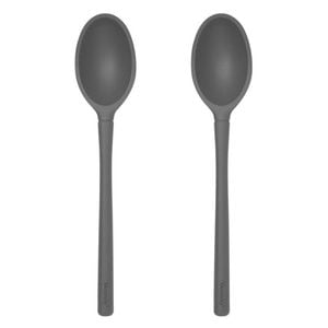 2PK Tovolo Flex-Core All Silicone Deep Spoon Cooking Utensil - Charcoal