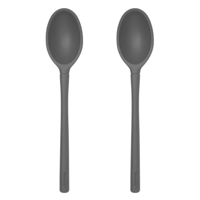 2PK Tovolo Flex-Core All Silicone Deep Spoon Cooking Utensil - Charcoal