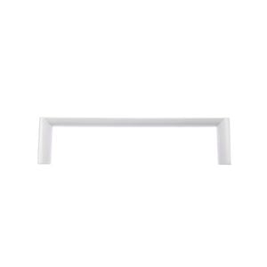 Lane 96mm Matte White Square Round Handle - 4 Pack