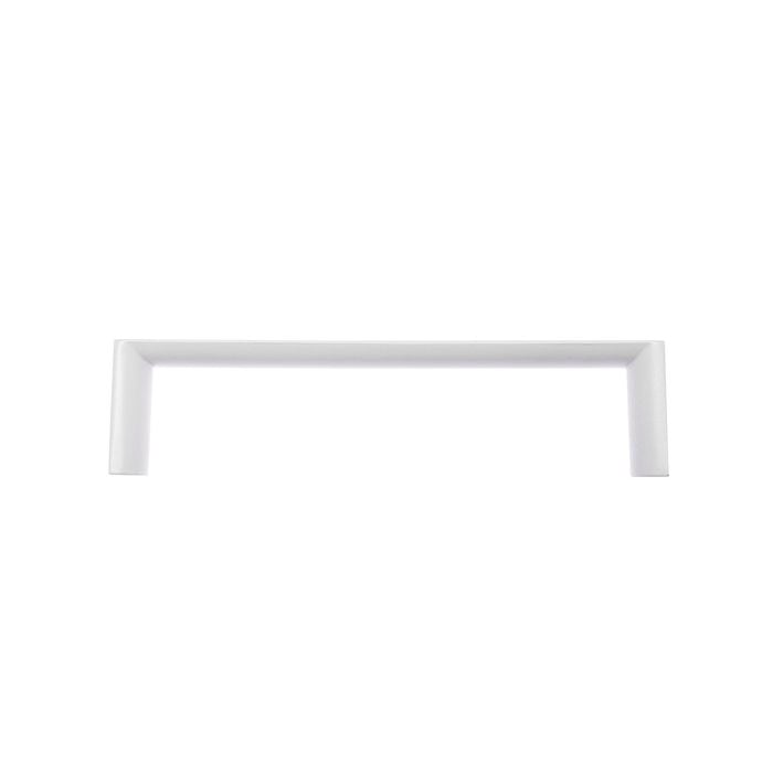 Lane 96mm Matte White Square Round Handle - 4 Pack