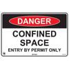 Pinnacle 300 x 200mm Entry Permit Poly Danger Confined Space Sign 