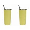 2PK Annabel Trends 500ml Stainless Steel Smoothie Tumbler - Lemon