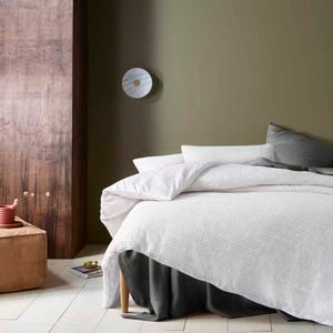 Accessorize Bedroom Collection Queen Soho Waffle White Quilt Cover Set