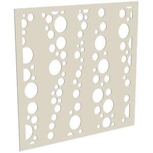 ProtectorAl 300-1200 x 300-1200mm Surfmist Bubbles Unframed Solid Aluminium Decorative Panel