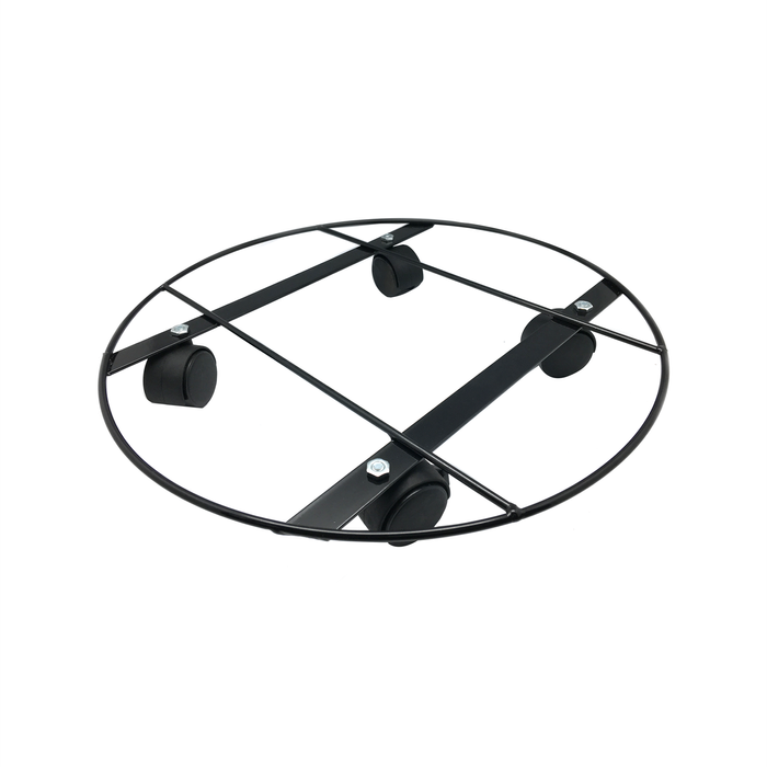 EDEN 30cm Heavy Duty Round Pot Plant Trolley