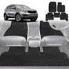 6D Diamond Car Floor Mats for Kia Sportage 2010-2015-Full Set-Black-Outback GT