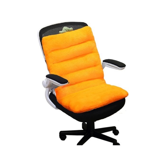 SOGA Orange One Piece Siamese Cushion for Office or Home Decor