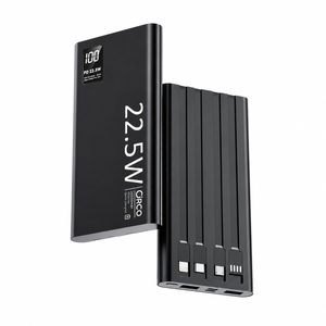 Veloreo 22.5W Power Bank, 20000mAh Portable Charger, USB C, Smart Digital Display For Iphone 16, Ipad, Macbook, Androids