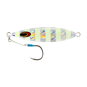 Nomad Design Gypsea 120g Teardrop Shape Metal Fishing Jig Silver Glow Stripe