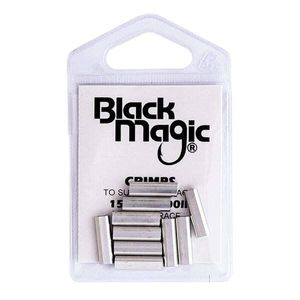 Black Magic Game Fishing Leader Aluminium Crimp 10 Pack 1.5mm (150200lb)