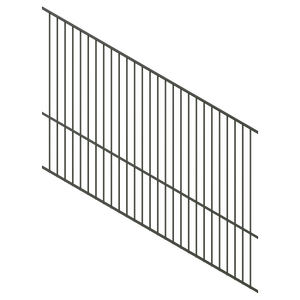 ProtectorAl 1201-2400W x 1800H Woodland Grey Raked 16-30º Flat Top Pool Fence Panel