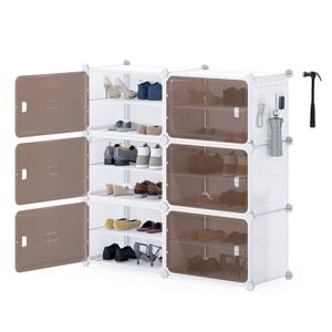 Costway Shoe Rack 6tier Shoe Storage Cabinet Shelf Closet Organizer