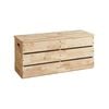 Natural Signature 1000mm Raw Natural Wooden Storage Bench