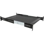 StarTech.com 2U 20 to 30in Adjustable Mounting Depth Vented Sliding Rack Mount Shelf