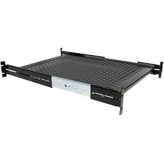 StarTech.com 2U 20 to 30in Adjustable Mounting Depth Vented Sliding Rack Mount Shelf