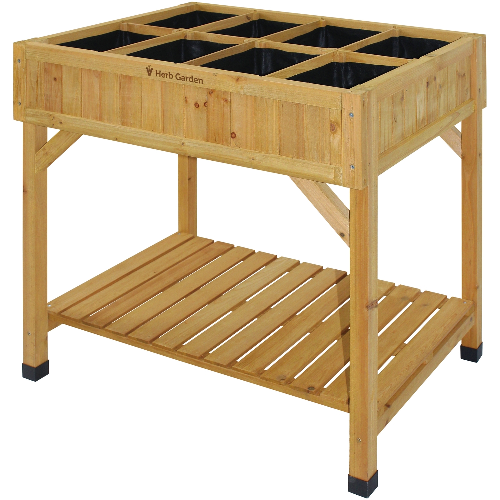 Vegtrug 58 x 78 x 80cm Natural Herb Planter Raised Garden Bed
