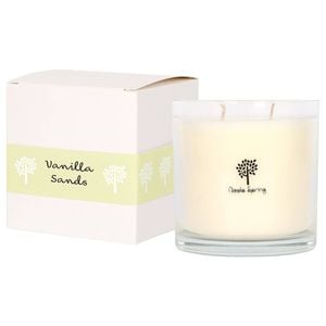 Nicola Spring 400g Soy Wax Scented Candle - Vanilla Sands - 45 Hour Burn Time Relaxation Aromatherapy Gift Ready Jar Candle
