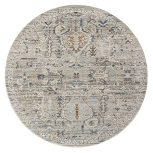 Aubre Contemporary Circular Rug - Aubre Taupe 200 X 200 Cm