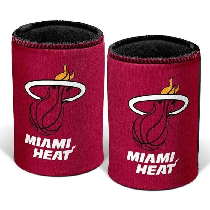 NBA Stubby Can Cooler - Miami Heat - Rubber Base - Single